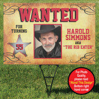 Western Birthday Wanted Poster