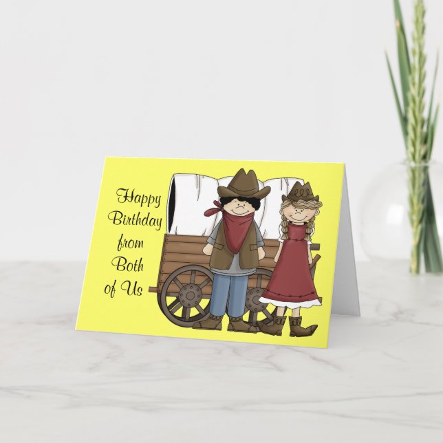 Western Birthday Wishes from Both Card (Front)