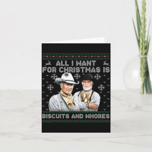 Western Biscuits And S Christmas Quote  Card