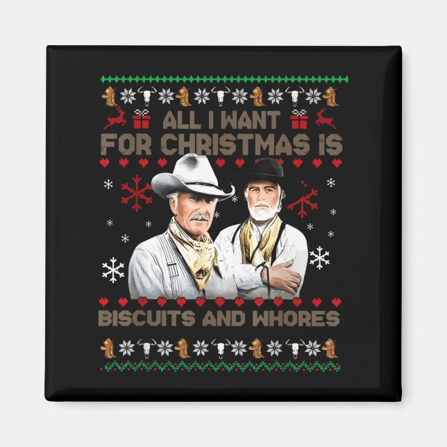 Western Biscuits And S Christmas Quote  Magnet (Front)