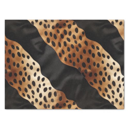 Western Black Brown Cream Cowhide  Tissue Paper