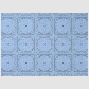 Western Blue Bandana Decoupage Tissue Paper