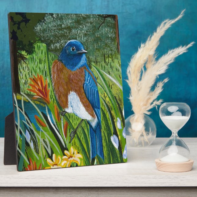 Western Bluebird Plaque (Side)