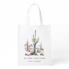 Western Boho Cactus Desert Landscape Wedding