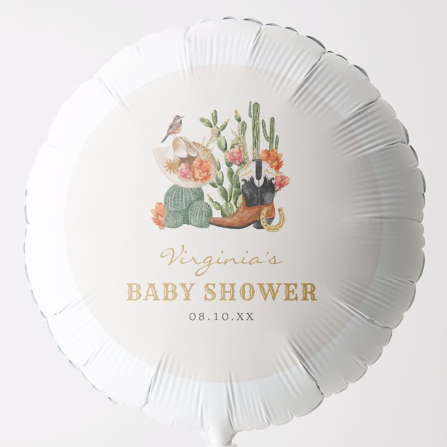 Western Boho Cowboy Balloon (Western Boho Cowboy Balloon by Painted Paperie
)