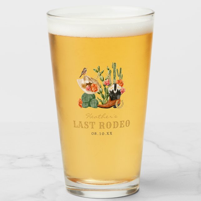 Western Boho Glass (Western Theme Boho Drinking Glass by Painted Paperie)