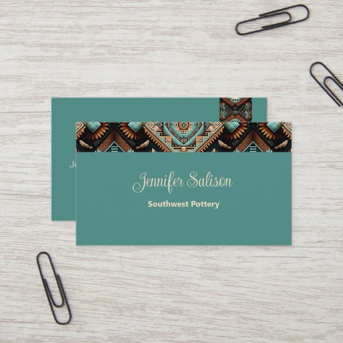 Western Boho Pattern Business Card