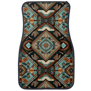 Western Boho Pattern Car Floor Mat