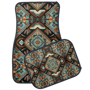 Western Boho Pattern Car Floor Mat