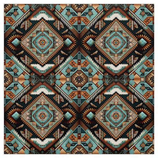 Western Boho Pattern Fabric