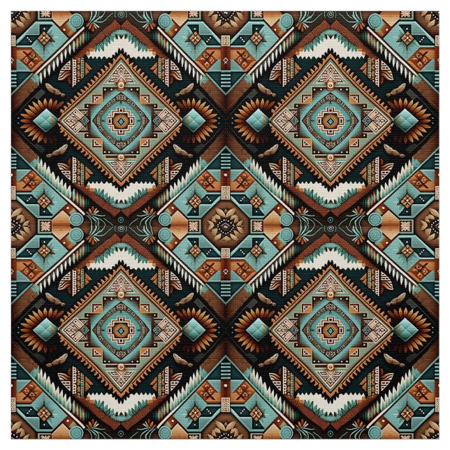 Western Boho Pattern Fabric (Swatch)