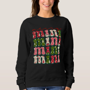 Western Boho Retro Christmas Mimi Mom Mother Sweatshirt