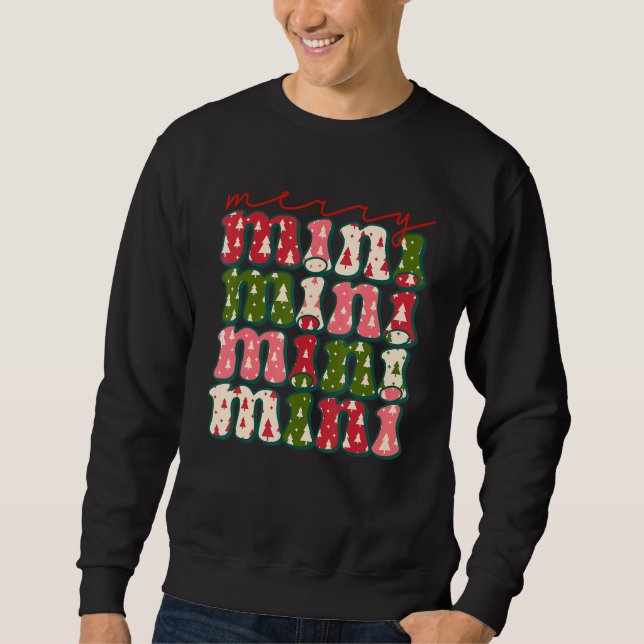 Western Boho Retro Christmas Mimi Mom Mother Sweatshirt (Front)