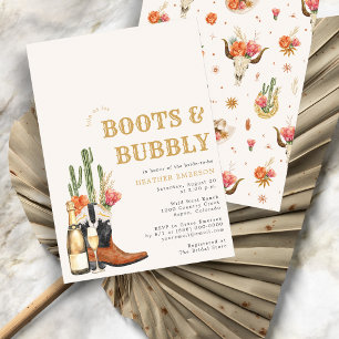 Western Boots Bridal Shower Invitation