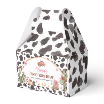 Western Bows Pink Cowgirl Birthday Favor Boxes