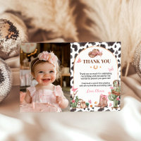 Western Bows Pink Cowgirl Birthday Photo