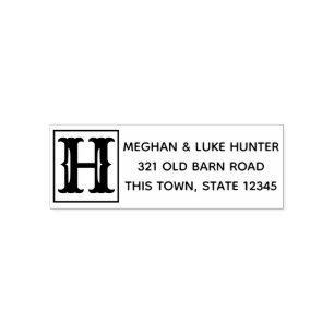 Western Brand Monogram Self-inking Stamp