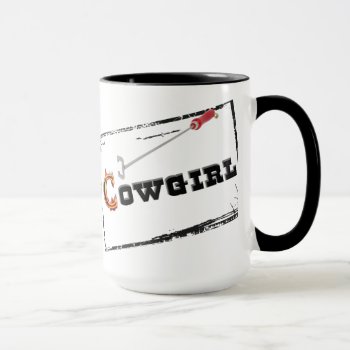 Western "branded Cowgirl" Coffee Cup Mug by BootsandSpurs at Zazzle
