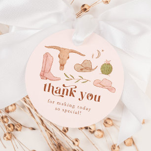 Western Bridal Shower Favor Tags