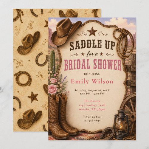 Western Bridal Shower Invitation