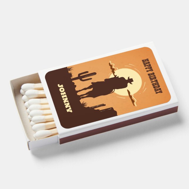 western brown and orange matchboxes (Front Open)