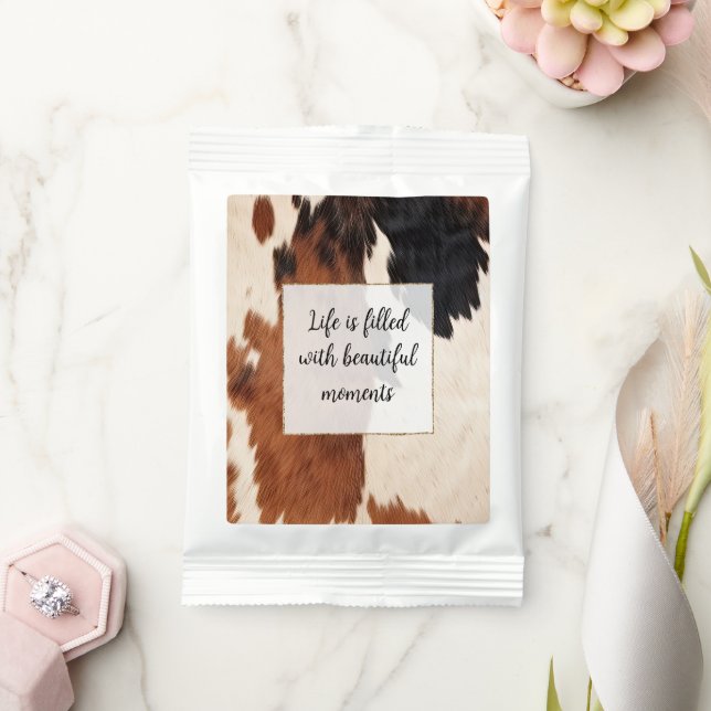 Western Brown Black Cowhide Margarita Drink Mix (Wedding)