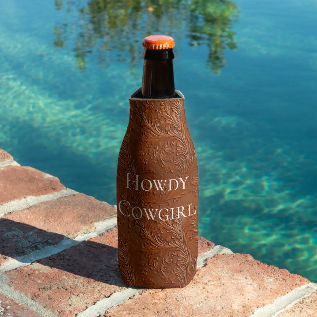 Western Brown Bohemian Art Bottle Cooler (In Situ Pool)