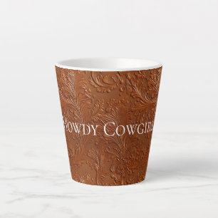 Western Brown Bohemian Art Latte Mug