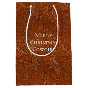 Western Brown Bohemian Art Medium Gift Bag
