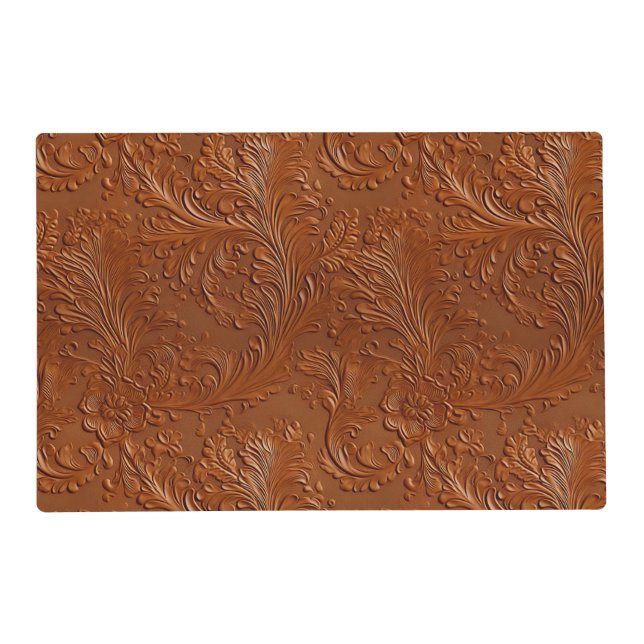 Western Brown Bohemian Art Placemat (Front)