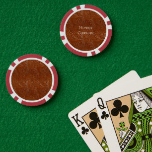 Western Brown Bohemian Art Poker Chips