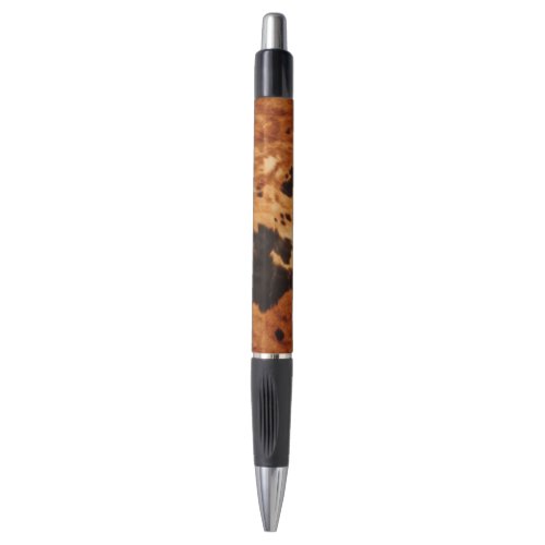 Western Brown Cowhide Pen
