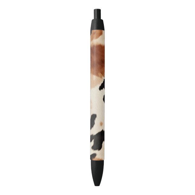 Western Brown Cream Animal Cowhide Pen (Front Vertical)