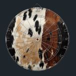 Western Brown Cream Cowhide Animal  Dart Board<br><div class="desc">Western Brown Cream Cowhide Animal Cowboy Cowgirl</div>
