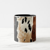 Western Brown Cream Cowhide Animal