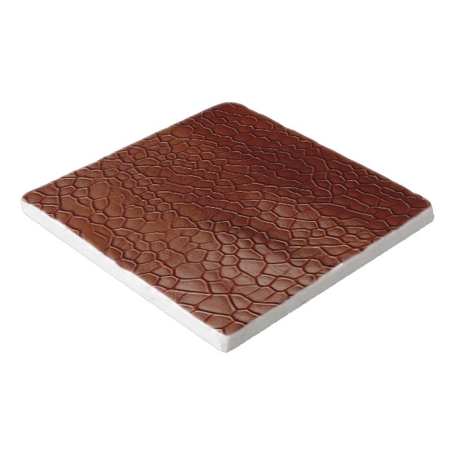 Western Brown Leather Look Animal Trivet (Corner)