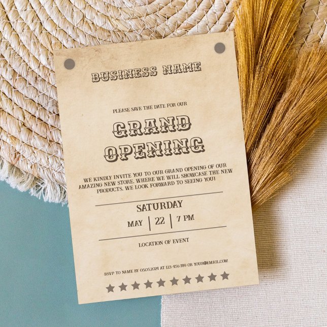 Western brown versatile southern business event invitation (Creator Uploaded)