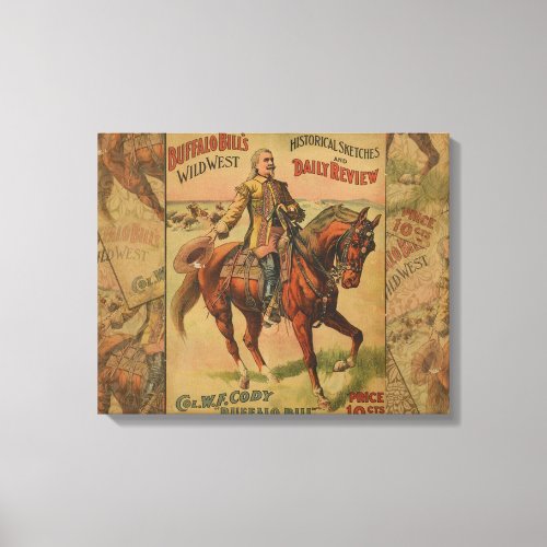 Western Buffalo Bill Wild West Canvas Print