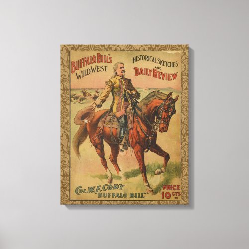 Western Buffalo Bill Wild West Canvas Print