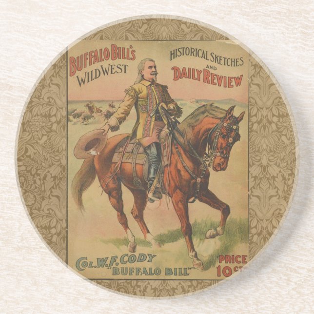 Western Buffalo Bill Wild West Coaster (Front)
