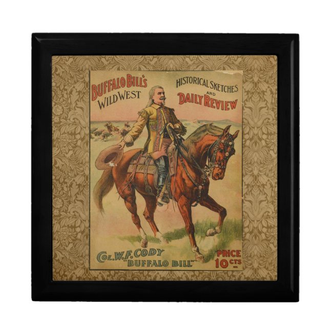 Western Buffalo Bill Wild West Keepsake Box (Front)