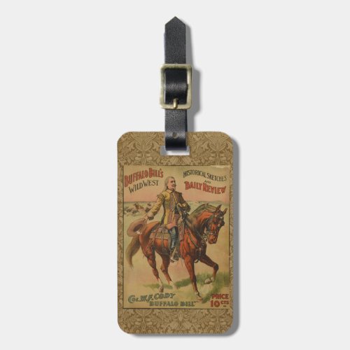 Western Buffalo Bill Wild West Luggage Tag