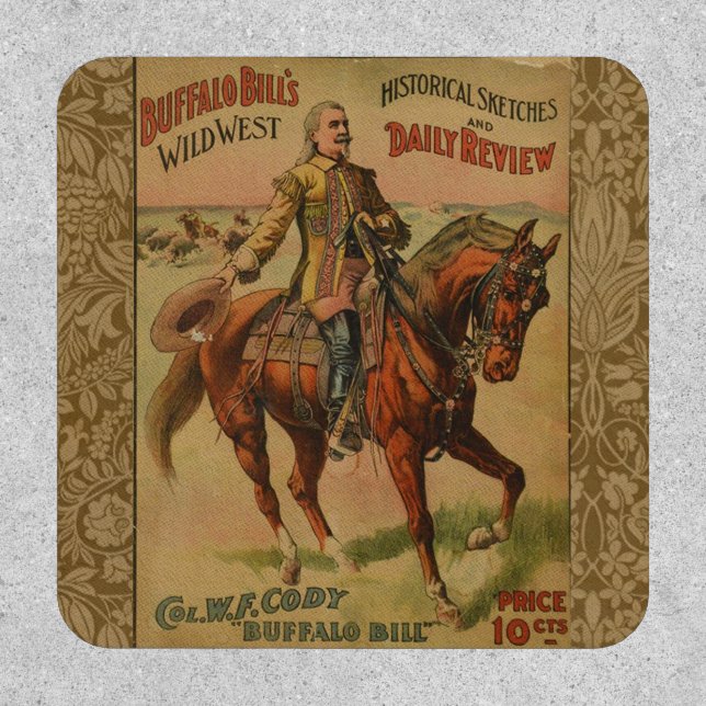 Western Buffalo Bill Wild West Patch (Front)