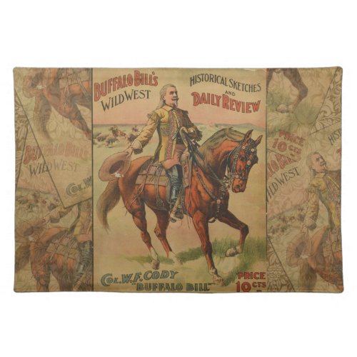 Western Buffalo Bill Wild West Placemat