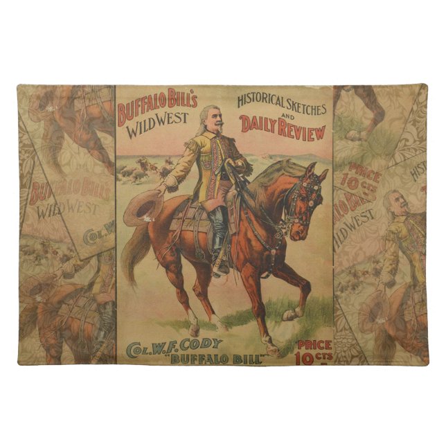 Western Buffalo Bill Wild West Placemat (Front)