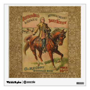 Western Buffalo Bill Wild West Wall Decal