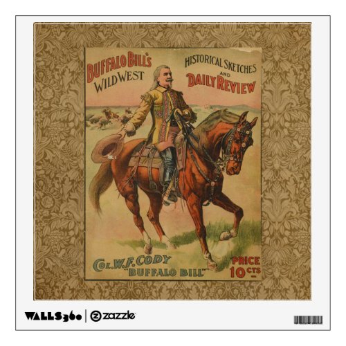 Western Buffalo Bill Wild West Wall Decal