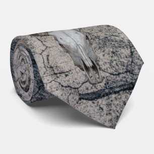 Western Bull Cow Cattle Skull Neck Tie