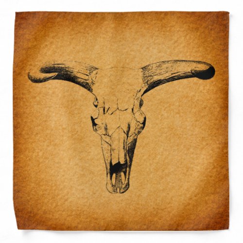 Western Bull Horns Bandana