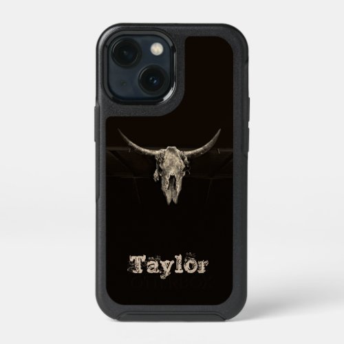 Western Bull Skull Country Cowboy Rustic Vintage iPhone 13 Mini Case